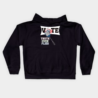 truth over flies fly swatter Kids Hoodie